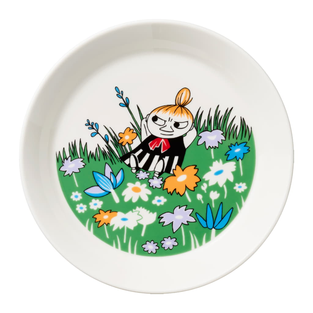 1062215_Moomin_plate_19cm_Little_My_and_meadow